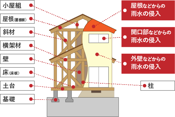 木造（在来軸組工法）の戸建住宅